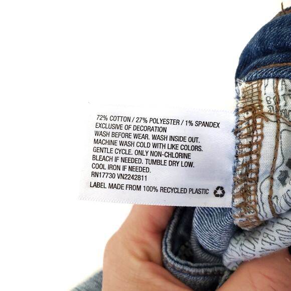 Cat & Jack | Cat Face Embroidered Knee Jeans - Picture 7 of 7